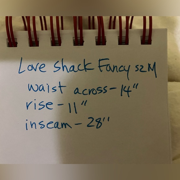 LoveShackFancy x Beach Riot collab pink bow leggings pants size M medium cottage - Picture 8 of 8